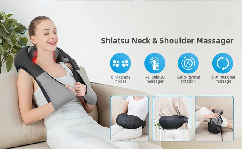 Back, Shoulder and Neck Massager - Wellness and Tech