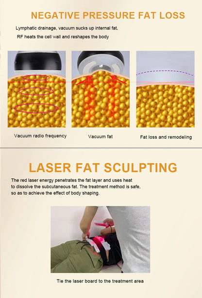 Newest 9 In 1 Lipolaser Cavitation Slimming Machine - RF Skin Lifting Radio Frequency - Wellness and Tech