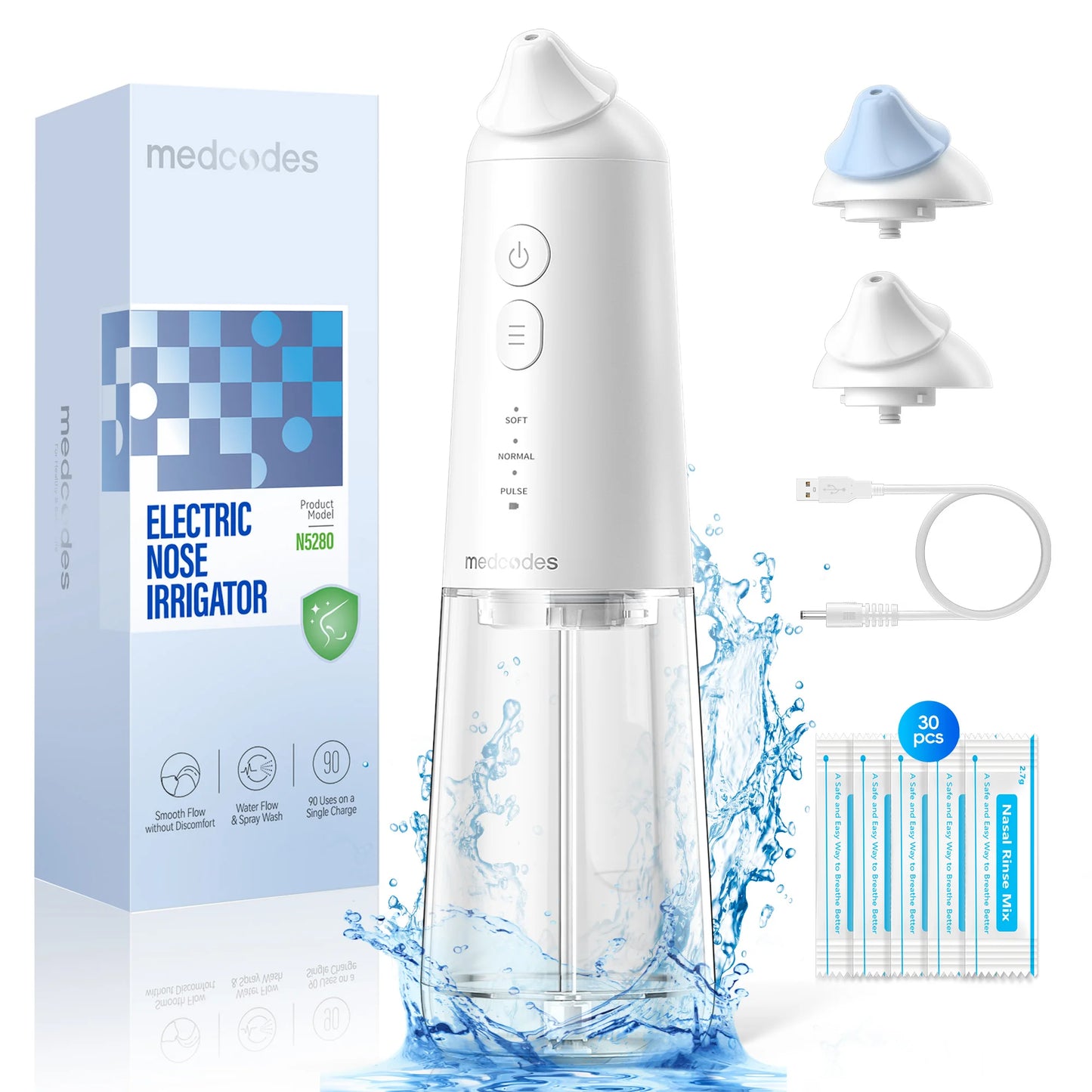 Pulsating Sinus Rinse irrigator - Wellness and Tech