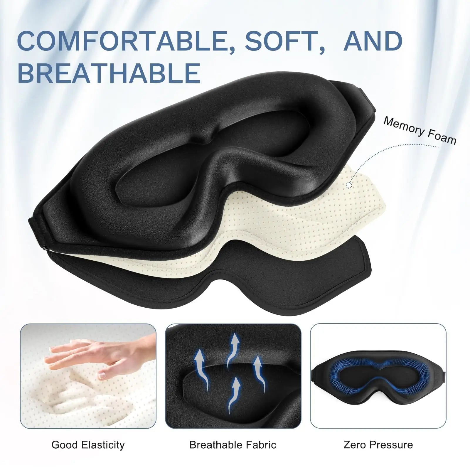 2pcs Total Blackout 3D Sleeping Mask - Wellness and Tech