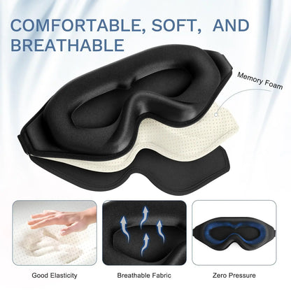 2pcs Total Blackout 3D Sleeping Mask - Wellness and Tech