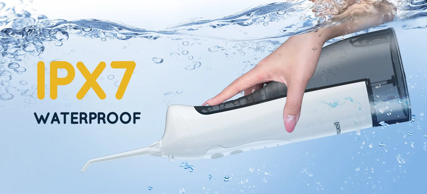 Rechargeable Water Dental Flosser - Wellness and Tech
