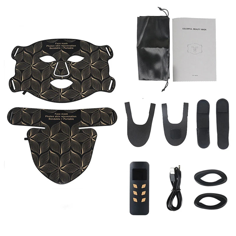 8 Colours Facial and Neck LED Mask - Wellness and Tech