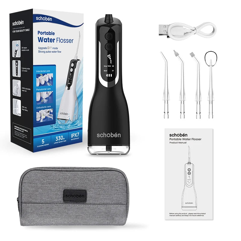 Adult Portable Oral Irrigator - Water Flosser - Wellness and Tech