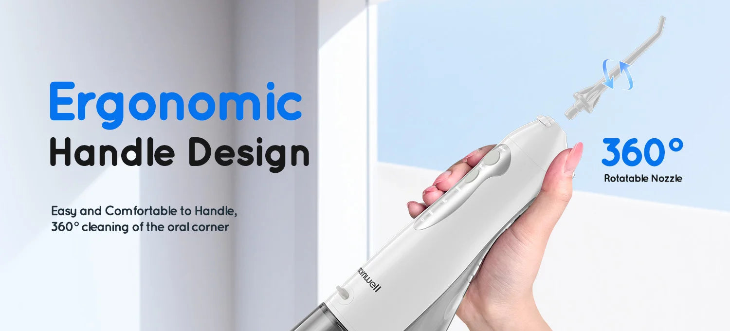 Rechargeable Water Dental Flosser - Wellness and Tech