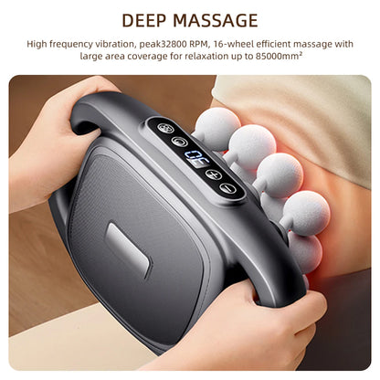 16 Head Fascia Gun High Frequency Vibration Body Massage Machine - Wellness and Tech