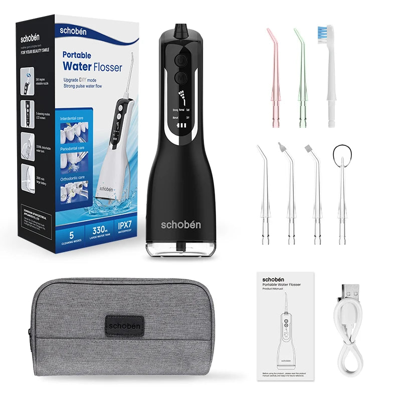 Adult Portable Oral Irrigator - Water Flosser - Wellness and Tech