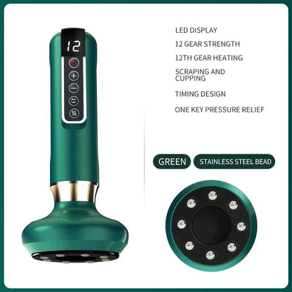 Electric Cupping Massager | Anti-Cellulite Vacuum Suction Cup - Wellness and Tech