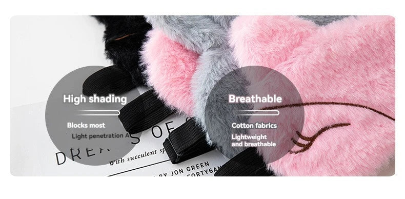 Cute Sleeping Mask - Animal Faces - Wellness and Tech