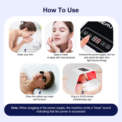 Nano Spray LED light for Face and Body Skin Care Treatment - Wellness and Tech