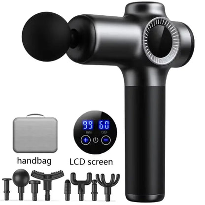 Electric Handheld Muscle Massage Gun - Wellness and Tech